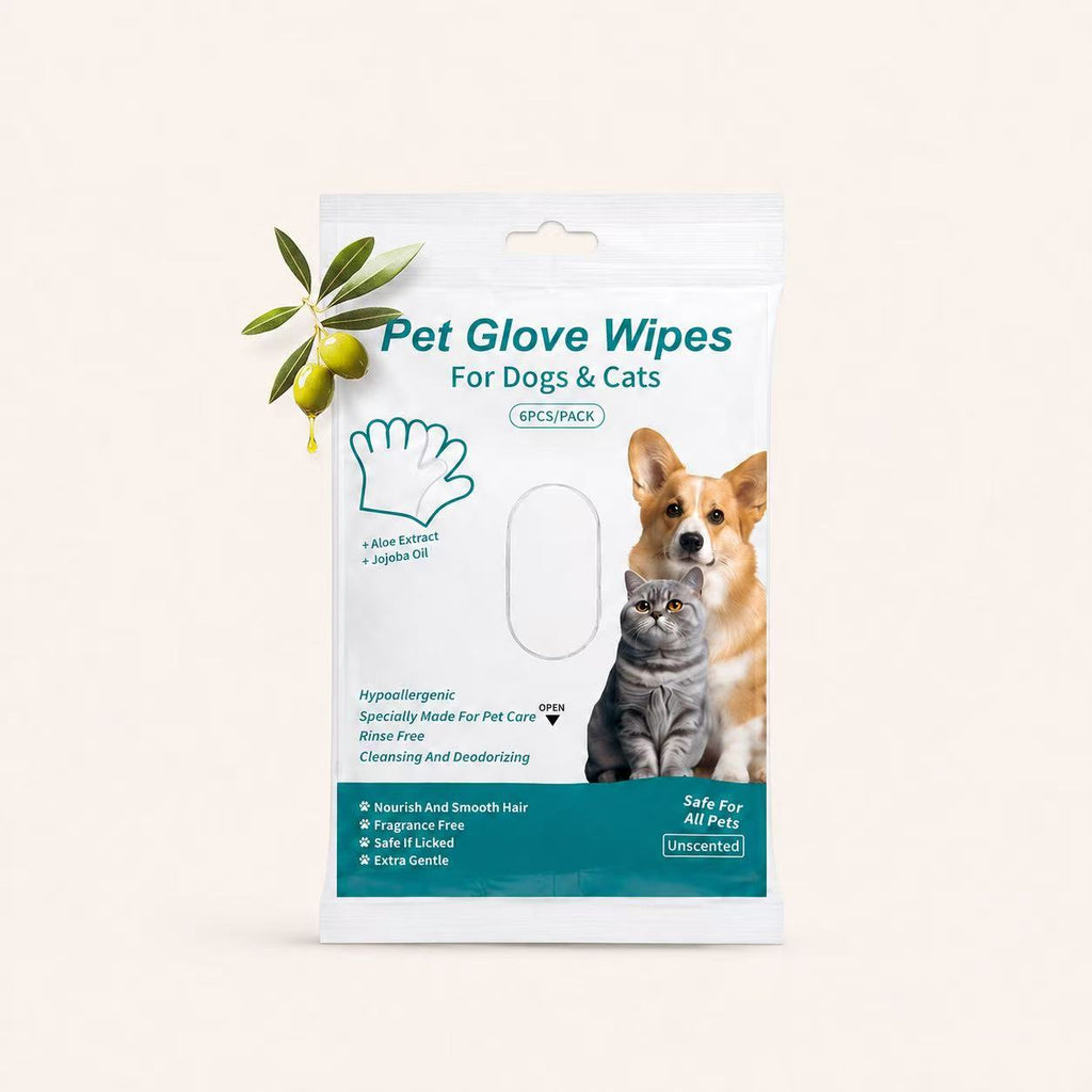 Woofé FreshPaws™ No-Rinse Cleaning Gloves – 6 Pack 🧊