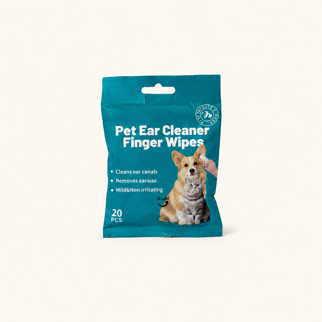 Woofé CleanEars™ Finger Wipes – 20 Count Travel Pack 👂